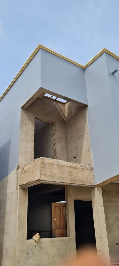 Building shell under construction