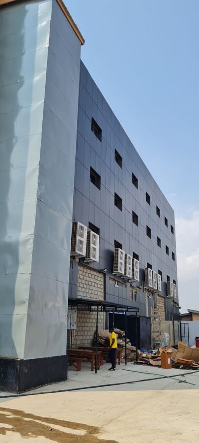 Completed residential apartment building