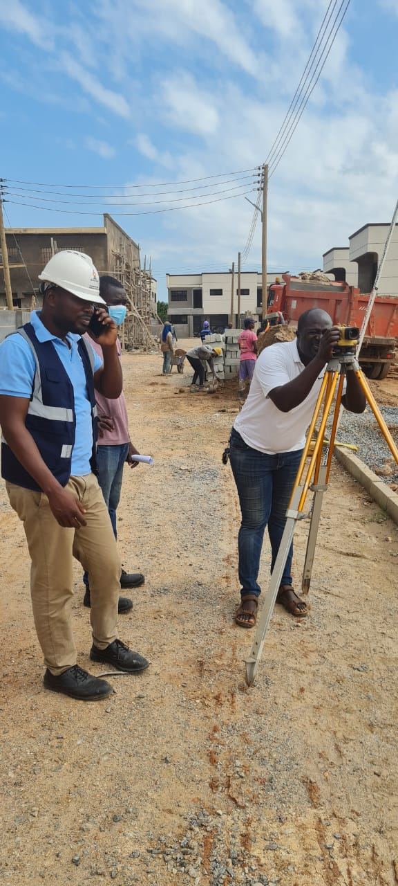 Phil-Teck engineers and surveyors reviewing site works